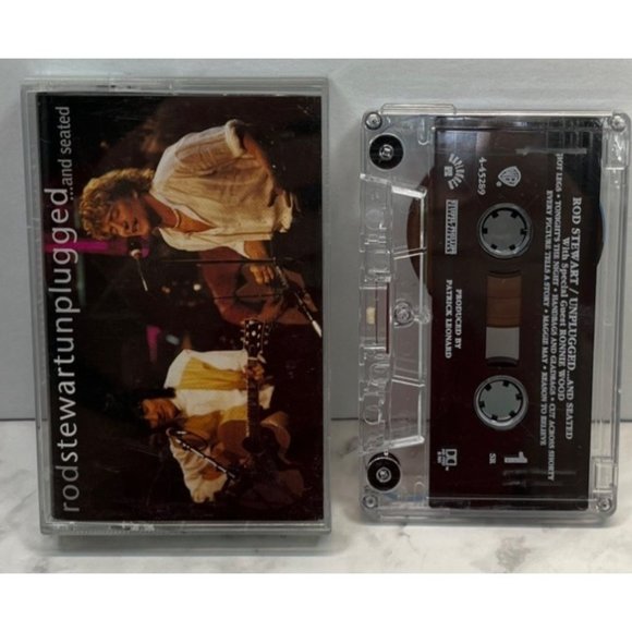 Rod Stewart Rock Cassette Lot of 4 Foolish Behaviour Vagabond Heart Unplugged - Picture 9 of 10